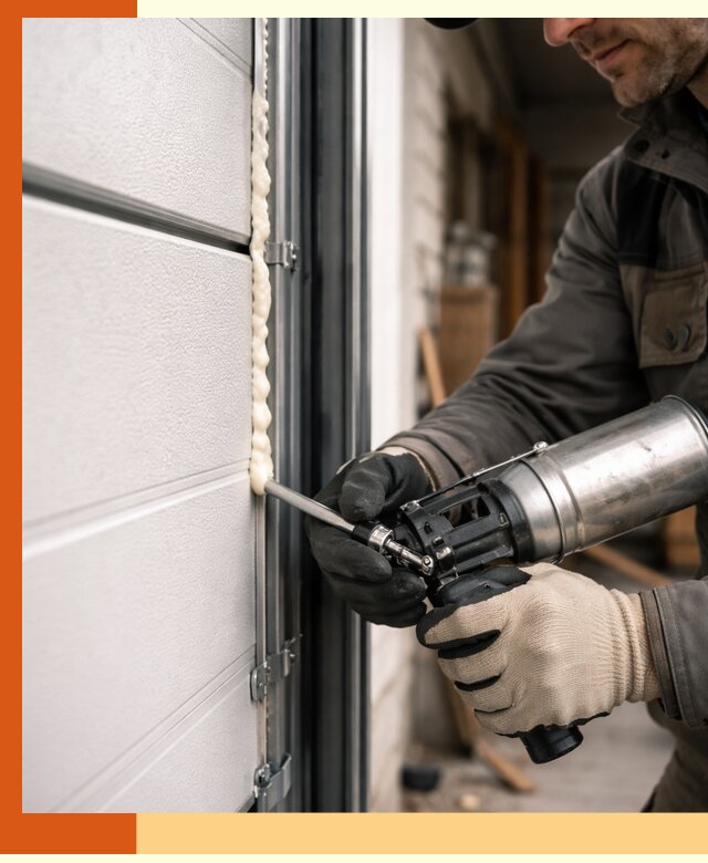 Заполнение пустот ворот в Боровичах профессионально и герметично