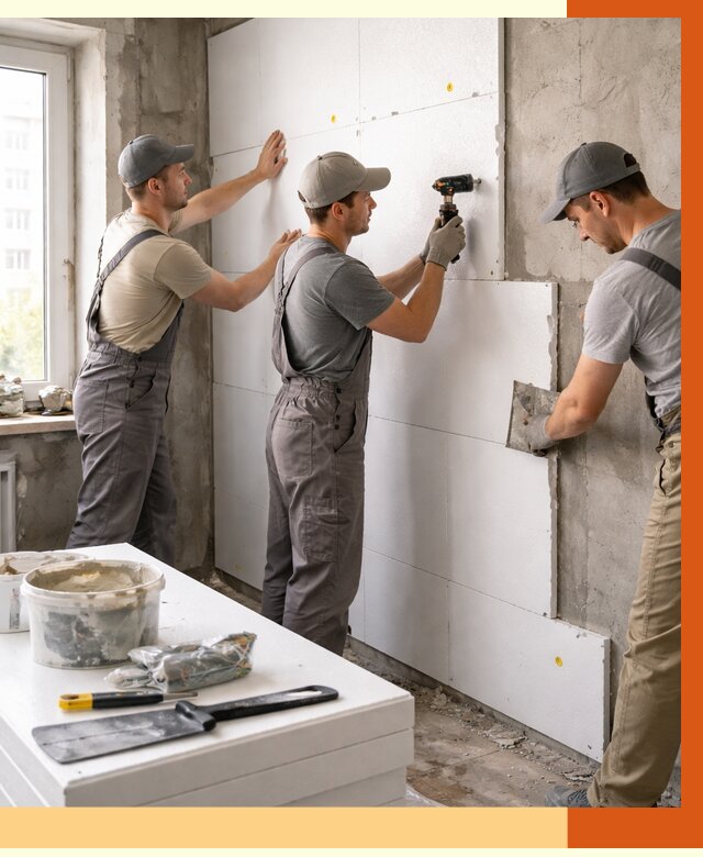 Утепление пенопластом домов и стен в Боровичах от 1928 руб. — ТепломастерБрв