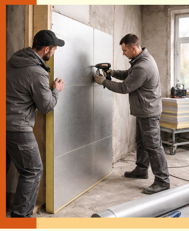 Утепление PIR панелями домов и зданий в Боровичах