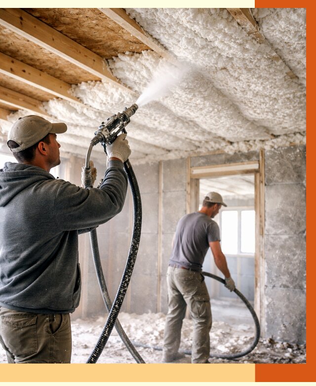 Утепление пеноизолом в Боровичах от 1668 руб./м2 под ключ | ТепломастерБрв