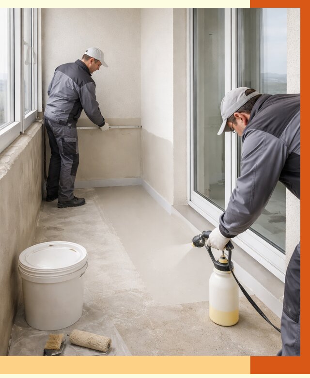 Утепление балкона жидкой теплоизоляцией в Боровичах от 5993 руб./м2 | ТепломастерБрв