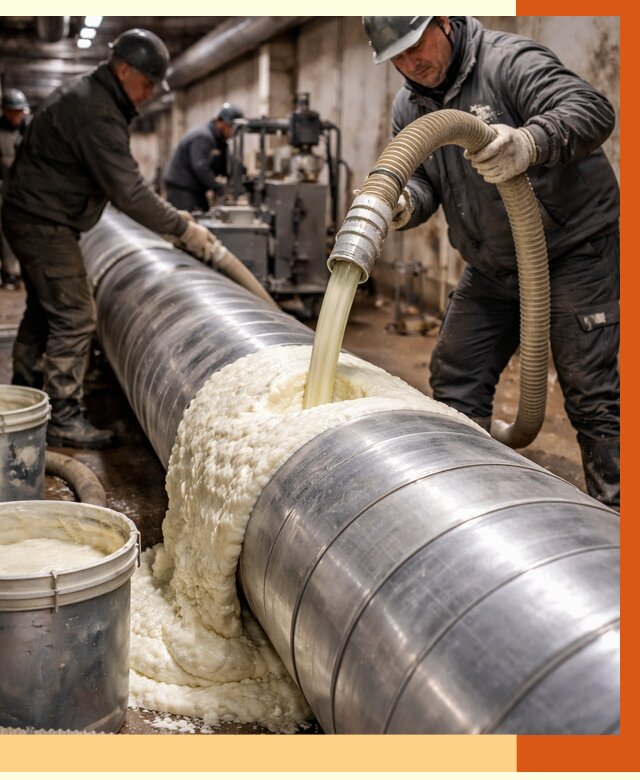 Утепление теплотрассы жидкой теплоизоляцией в Боровичах от 4378 руб. | ТепломастерБрв