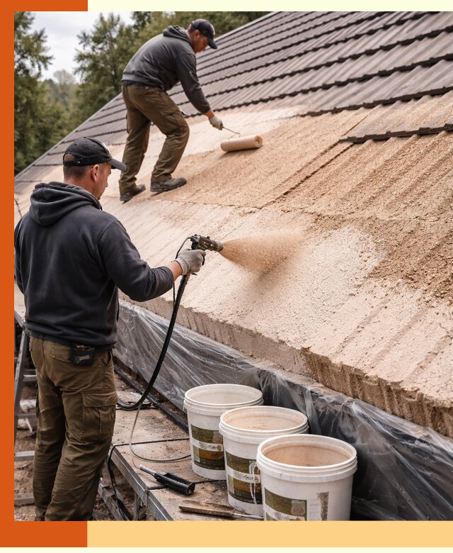 Утепление кровли жидкой пробкой в Боровичах для домов и зданий