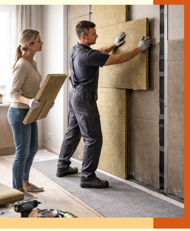 Профессиональная шумоизоляция квартиры в Боровичах от 7817 руб. за м2 | ТепломастерБрв