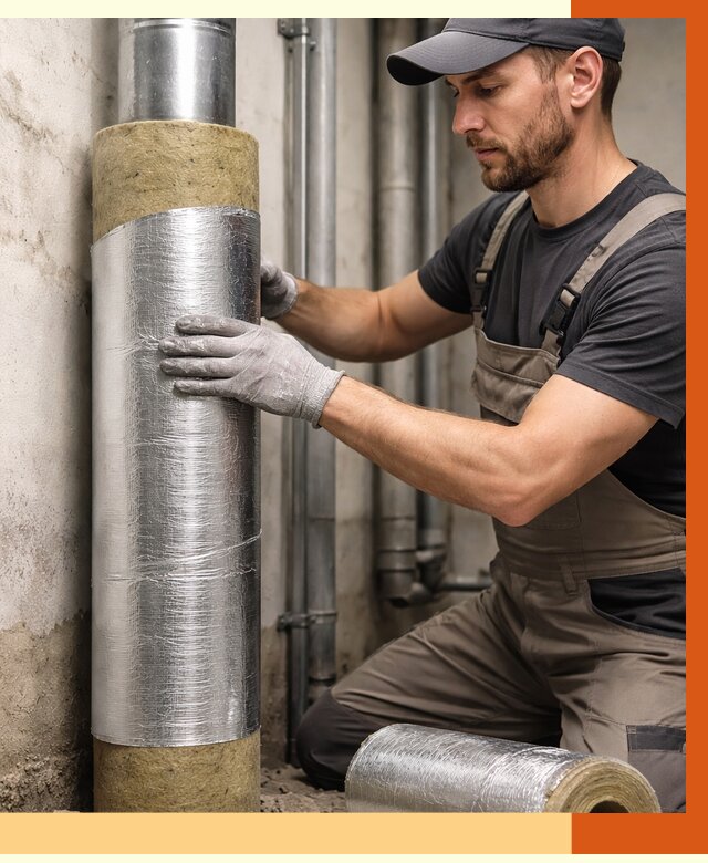 Шумоизоляция труб в Боровичах от 1251 руб. — шумоподавление и звукоизоляция труб | ТепломастерБрв