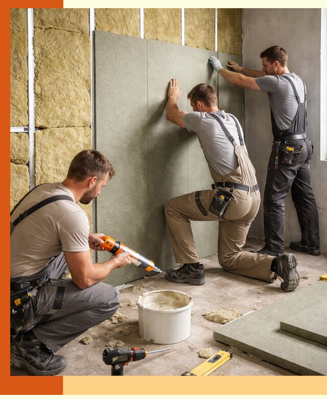 Профессиональная шумоизоляция стен в Боровичах для квартир и домов