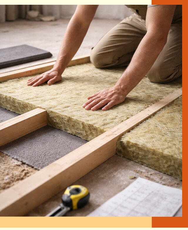 Шумоизоляция пола в Боровичах от 1303 руб./м² — профессиональная звукоизоляция | ТепломастерБрв