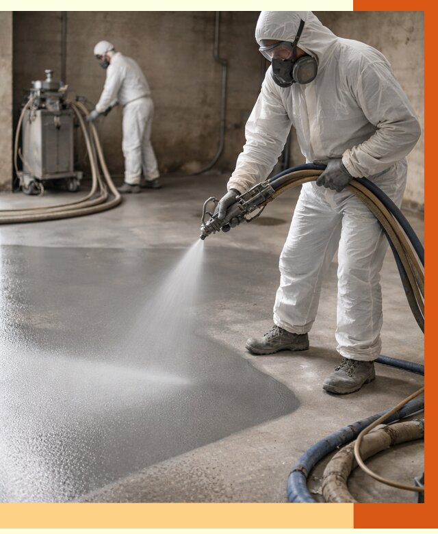 Гидроизоляция полимочевиной в Боровичах от 8860 руб/м² — напыление полимерной гидроизоляции | ТепломастерБрв