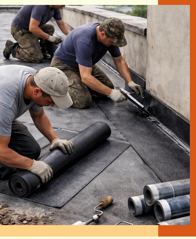 Гидроизоляция кровли в Боровичах от 4690 руб. — профессиональная гидроизоляция крыши | ТепломастерБрв