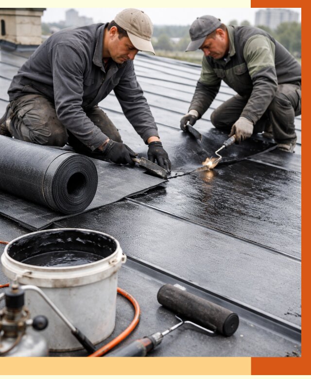 Гидроизоляция фальцевой кровли в Боровичах от 7817 руб. под ключ | ТепломастерБрв