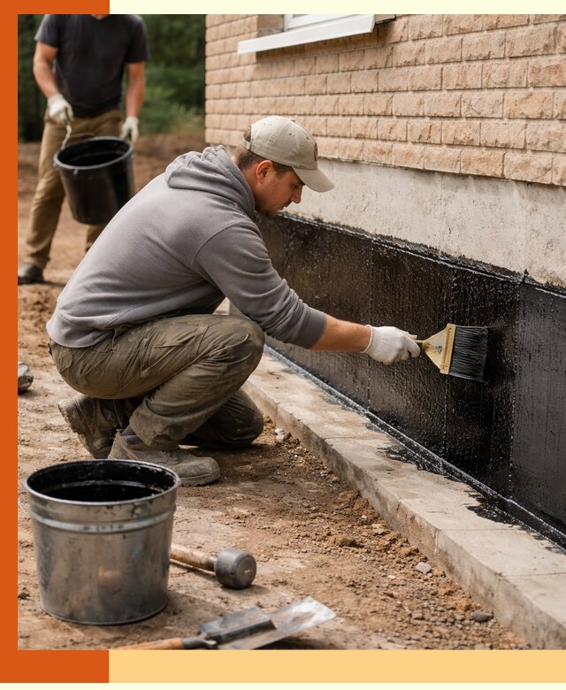 Гидроизоляция цоколя домов и зданий в Боровичах эффективными методами