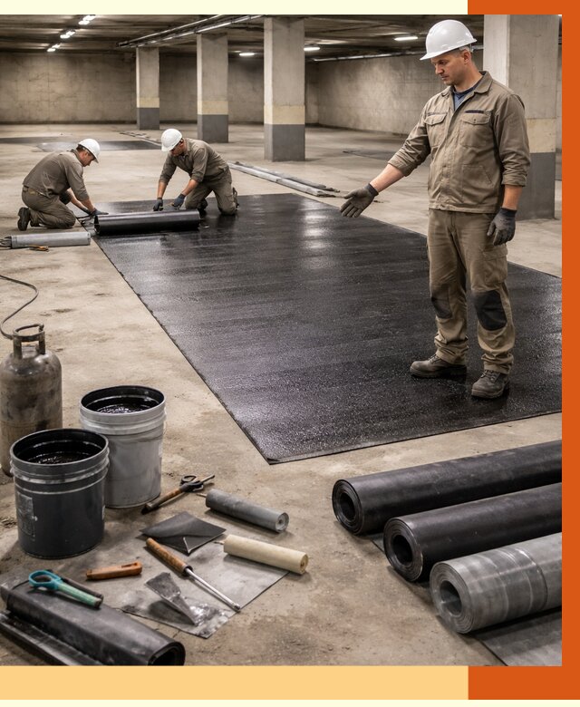 Гидроизоляция паркинга в Боровичах от 1251 руб/м² — профессиональная защита | ТепломастерБрв