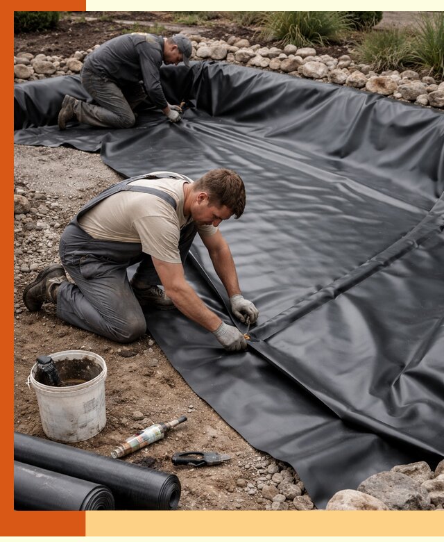 Гидроизоляция пруда в Боровичах: надежная защита и герметизация