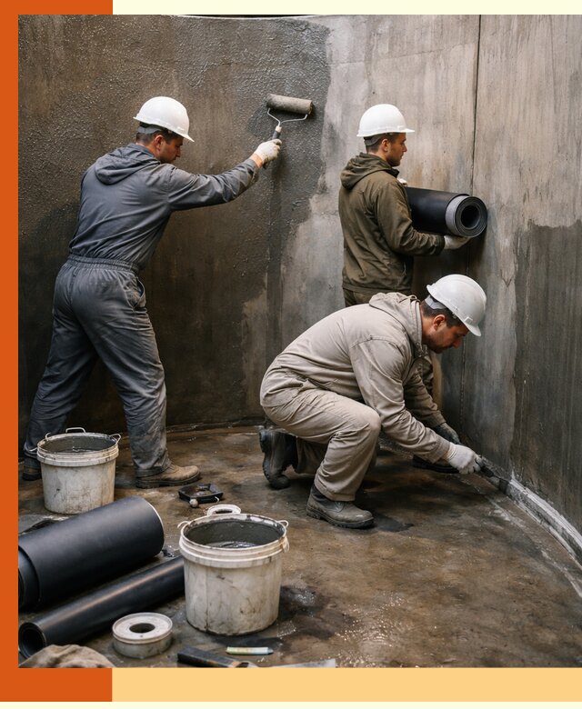 Гидроизоляция резервуара профессионально в Боровичах