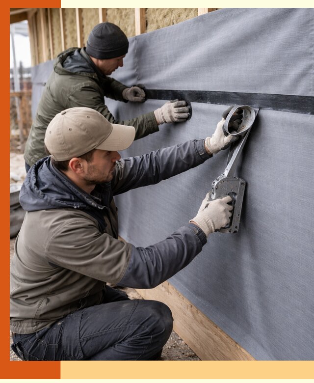 Монтаж ветроизоляции зданий и конструкций в Боровичах