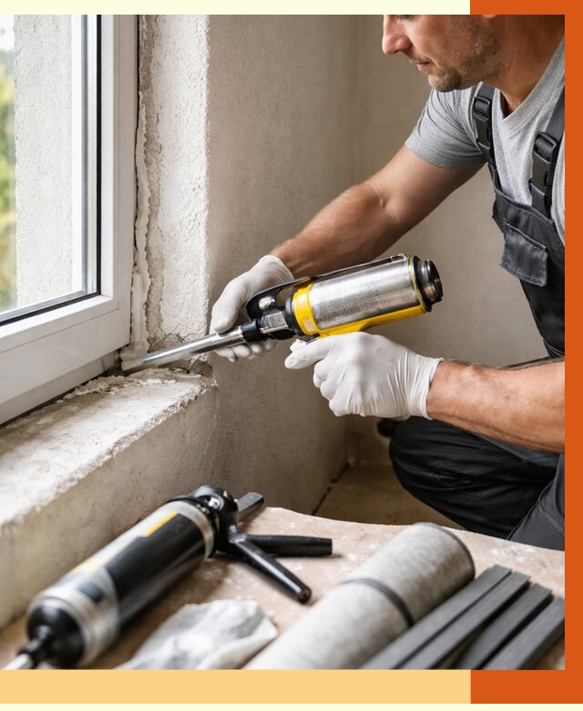 Герметизация стыков и примыканий в Боровичах от 1251 руб. под ключ | ТепломастерБрв