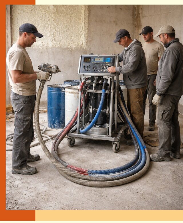 Аренда установки для напыления ППУ в Боровичах на выгодных условиях